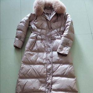 Pink down jacket